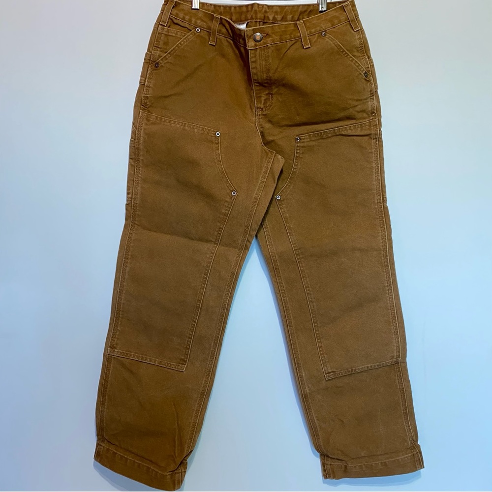 Carhartt Double Knee Pants Carpenter Jeans Women’s Sz 12 Tall Relaxed Fit